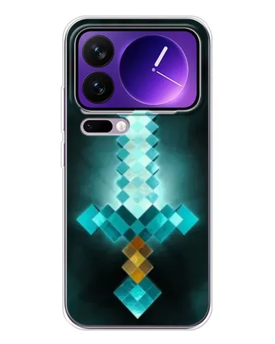 Чехол для Xiaomi 17 Pro Max с картинкой «Алмазный меч неон» Чехол для Xiaomi 17 Pro Max с картинкой «Алмазный меч неон»