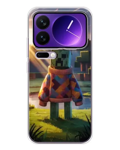 Чехол для Xiaomi 17 Pro Max с картинкой «Крипер в свитере» Чехол для Xiaomi 17 Pro Max с картинкой «Крипер в свитере»
