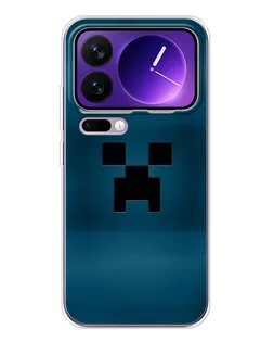 Чехол для Xiaomi 17 Pro Max с картинкой «Крипер текстура»