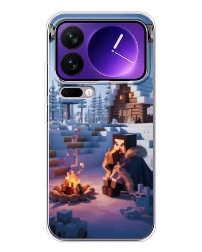 Чехол для Xiaomi 17 Pro Max с картинкой «Зимний Minecraft» Чехол для Xiaomi 17 Pro Max с картинкой «Зимний Minecraft»