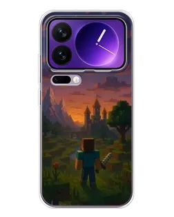 Чехол для Xiaomi 17 Pro Max с картинкой «Стив у башни»