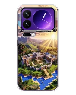 Чехол для Xiaomi 17 Pro Max с картинкой «Minecraft панорама»