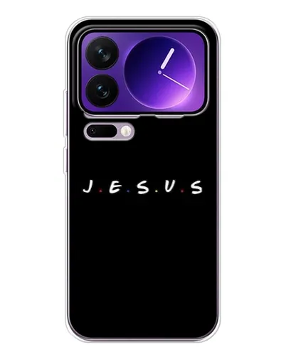 Чехол для Xiaomi 17 Pro Max с картинкой «Точки веры J.E.S.U.S.»