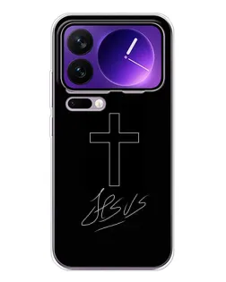 Чехол для Xiaomi 17 Pro Max с картинкой «Графический крест Jesus» Чехол для Xiaomi 17 Pro Max с картинкой «Графический крест Jesus»
