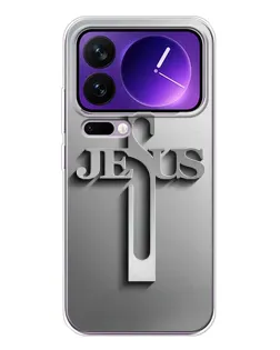 Чехол для Xiaomi 17 Pro Max с картинкой «Металлический крест Jesus» Чехол для Xiaomi 17 Pro Max с картинкой «Металлический крест Jesus»