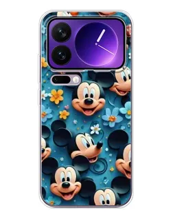 Чехол для Xiaomi 17 Pro Max с картинкой «Паттерн Микки и Минни»