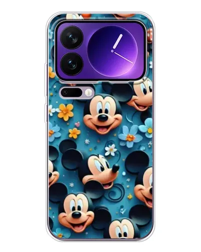 Чехол для Xiaomi 17 Pro Max с картинкой «Паттерн Микки и Минни»