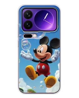 Чехол для Xiaomi 17 Pro Max с картинкой «Mickey и мыльные пузыри» Чехол для Xiaomi 17 Pro Max с картинкой «Mickey и мыльные пузыри»
