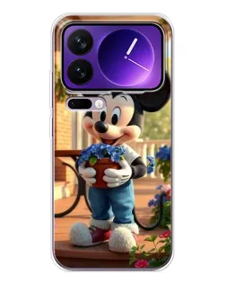 Чехол для Xiaomi 17 Pro Max с картинкой «Микки садовод»