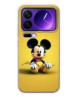 Чехол для Xiaomi 17 Pro Max с картинкой «Микки на желтом»