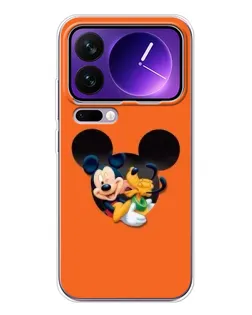 Чехол для Xiaomi 17 Pro Max с картинкой «Сердце Микки Минни»