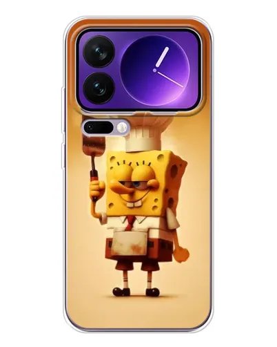 Чехол для Xiaomi 17 Pro Max с картинкой «Губка Боб повар»