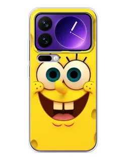 Чехол для Xiaomi 17 Pro Max с картинкой «Губка Боб улыбка»