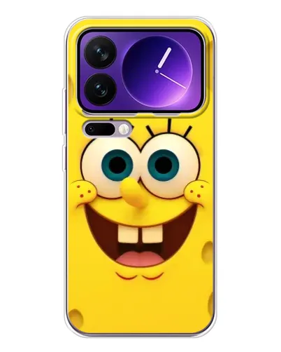 Чехол для Xiaomi 17 Pro Max с картинкой «Губка Боб улыбка»