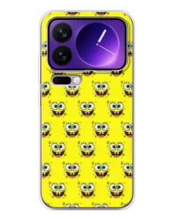 Чехол для Xiaomi 17 Pro Max с картинкой «Паттерн Губка Боб»