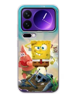 Чехол для Xiaomi 17 Pro Max с картинкой «Спанч Боб победитель»