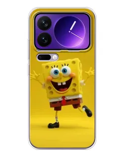 Чехол для Xiaomi 17 Pro Max с картинкой «Позитивный Губка Боб»