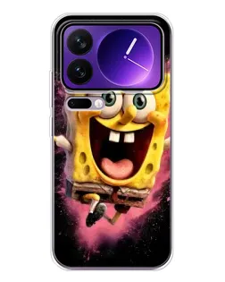 Чехол для Xiaomi 17 Pro Max с картинкой «Взрывной Спанч Боб»