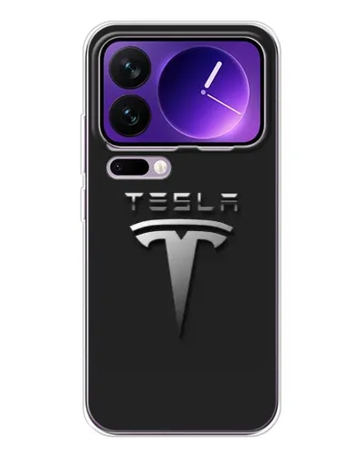 Чехол для Xiaomi 17 Pro Max с картинкой «Стальной логотип Tesla» Чехол для Xiaomi 17 Pro Max с картинкой «Стальной логотип Tesla»