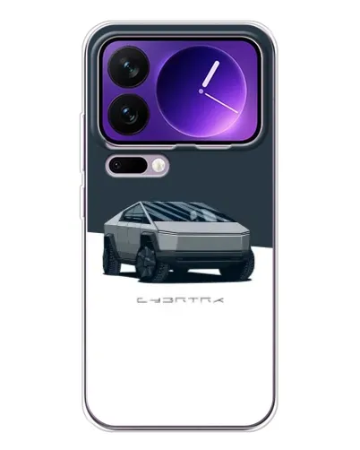 Чехол для Xiaomi 17 Pro Max с картинкой «Серебристый Cybertruck Tesla» Чехол для Xiaomi 17 Pro Max с картинкой «Серебристый Cybertruck Tesla»