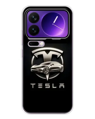 Чехол для Xiaomi 17 Pro Max с картинкой «Tesla — серебристое авто» Чехол для Xiaomi 17 Pro Max с картинкой «Tesla — серебристое авто»