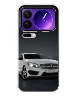 Чехол для Xiaomi 17 Pro Max с картинкой «Mercedes AMG GT Silver»