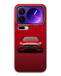 Чехол для Xiaomi 17 Pro Max с картинкой «Красный Mercedes AMG»