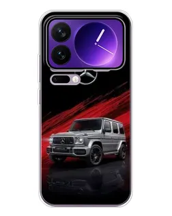 Чехол для Xiaomi 17 Pro Max с картинкой «Mercedes G-Class красный»