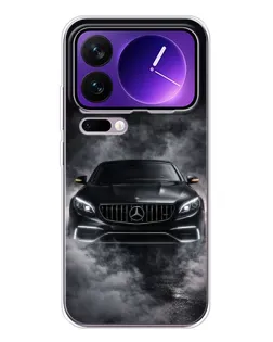 Чехол для Xiaomi 17 Pro Max с картинкой «Mercedes в дыму»