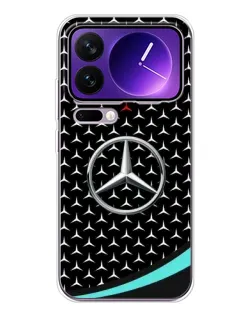 Чехол для Xiaomi 17 Pro Max с картинкой «Mercedes — бирюзовый акцент»