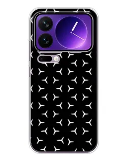 Чехол для Xiaomi 17 Pro Max с картинкой «Mercedes паттерн звезд»