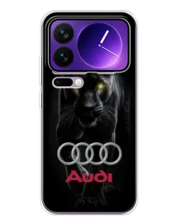 Чехол для Xiaomi 17 Pro Max с картинкой «Пантера и Audi»