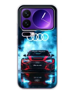 Чехол для Xiaomi 17 Pro Max с картинкой «Audi Sport — неон»
