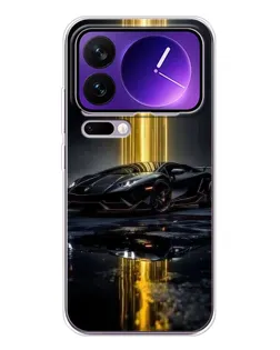 Чехол для Xiaomi 17 Pro Max с картинкой «Ночной Lamborghini драйв»