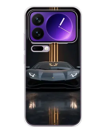 Чехол для Xiaomi 17 Pro Max с картинкой «Lamborghini золотые линии»