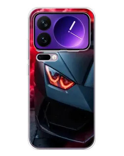 Чехол для Xiaomi 17 Pro Max с картинкой «Lamborghini красное сияние»