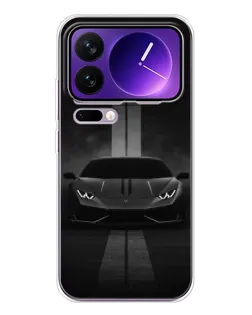 Чехол для Xiaomi 17 Pro Max с картинкой «Lamborghini симметрия дорог»