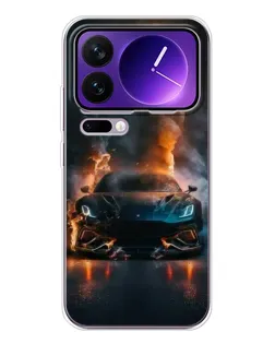 Чехол для Xiaomi 17 Pro Max с картинкой «Lamborghini дымная эстетика»