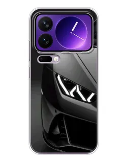 Чехол для Xiaomi 17 Pro Max с картинкой «Lamborghini фары детализация»