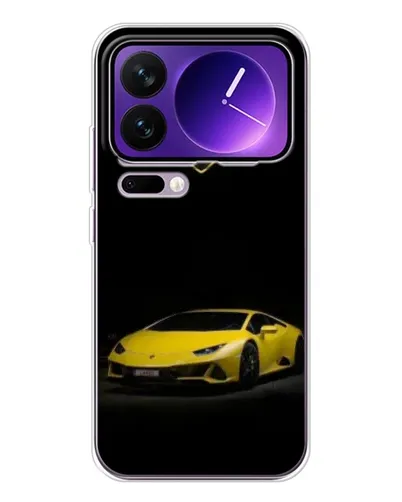 Чехол для Xiaomi 17 Pro Max с картинкой «Lamborghini желтый акцент»