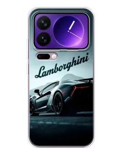 Чехол для Xiaomi 17 Pro Max с картинкой «Классическая надпись Lamborghini»