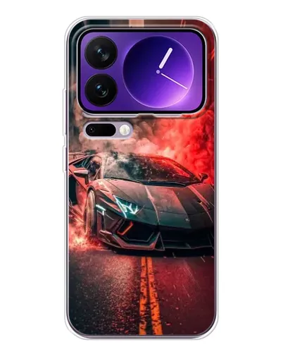 Чехол для Xiaomi 17 Pro Max с картинкой «Lamborghini красный дым»