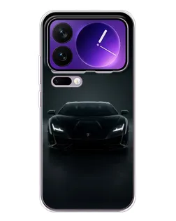 Чехол для Xiaomi 17 Pro Max с картинкой «Черный Lamborghini Aventador»
