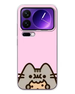 Чохол для Xiaomi 17 Pro Max з картинкою «Pusheen та печиво»