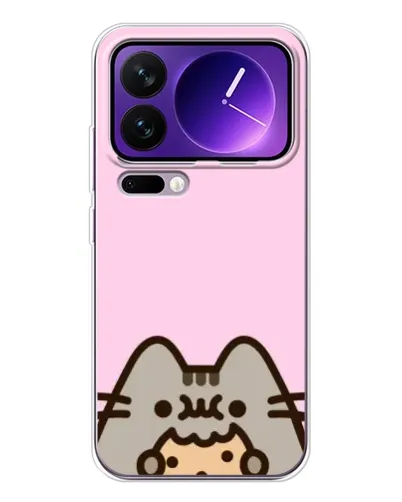 Чехол для Xiaomi 17 Pro Max с картинкой «Pusheen и печенье»