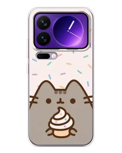 Чехол для Xiaomi 17 Pro Max с картинкой «Пушин с кексом»