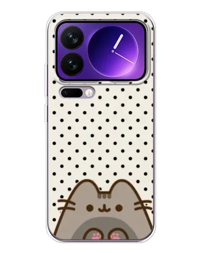 Чехол для Xiaomi 17 Pro Max с картинкой «Пушин в горошек»
