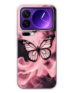 Чехол для Xiaomi 17 Pro Max с картинкой «Бабочка в дыму» Чехол для Xiaomi 17 Pro Max с картинкой «Бабочка в дыму»