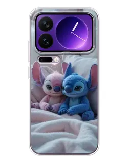 Чохол для Xiaomi 17 Pro Max з картинкою «Плюшеві Стіч Ангел»