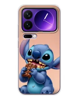 Чохол для Xiaomi 17 Pro Max з картинкою «Стіч їсть шоколад»